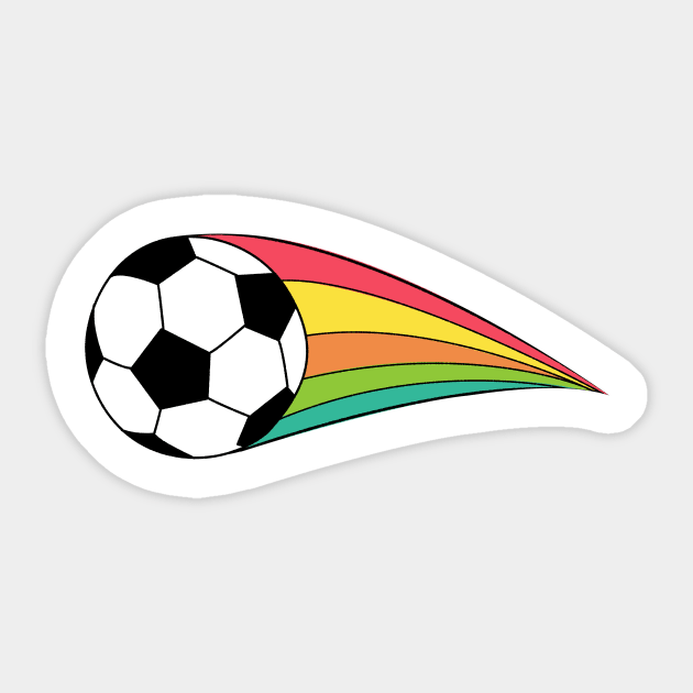 soccer ball for soccer lover, fan and players Sticker by teemarket